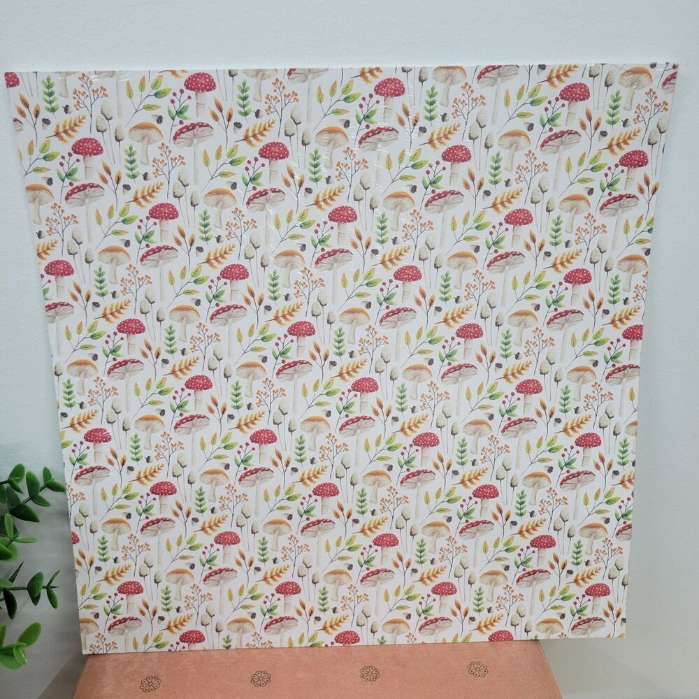 Stampin’ Up Painted Seasons Paper • Mushroom Woodland Scrapbook Sheets 12x12